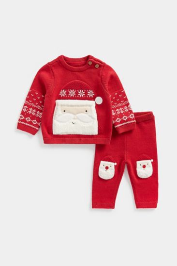 Santa Knitted Jumper and Leggings Set