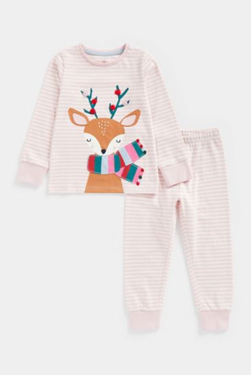 Festive Reindeer Pyjamas Girls