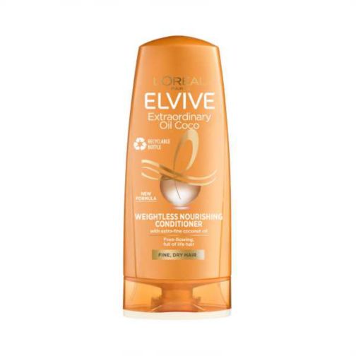 L'Oreal Paris Elvive Extraordinary Oil Coconut Conditioner for Weightless Nourishing Normal to Dry Hair 300ml