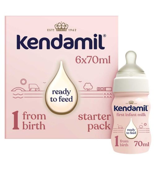 Kendamil classic 1 First Infant Milk Ready To Feed From Birth 70ml 6s