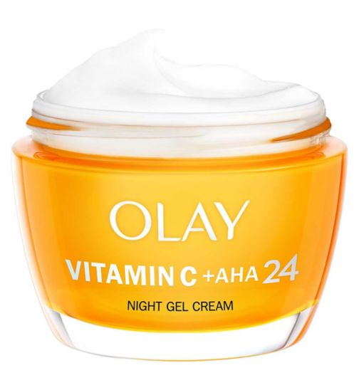 Olay Vitamin C + AHA24 Night Gel Face Moisturiser With Niacinamide 50ml