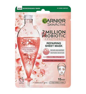 Garnier 2 Million Probiotic Fractions Repairing Face Sheet Mask 22g