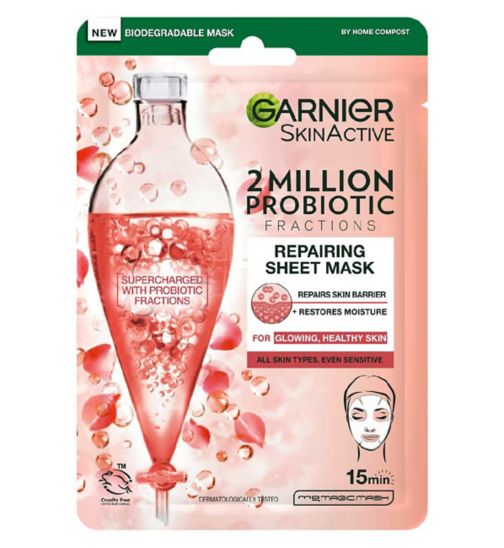 Garnier 2 Million Probiotic Fractions Repairing Face Sheet Mask 22g