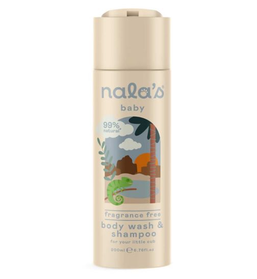Nala's Baby Body Wash & Shampoo Fragrance Free 200ml