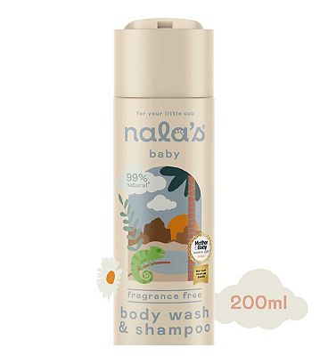 Nala's Baby Body Wash & Shampoo Fragrance Free 200ml
