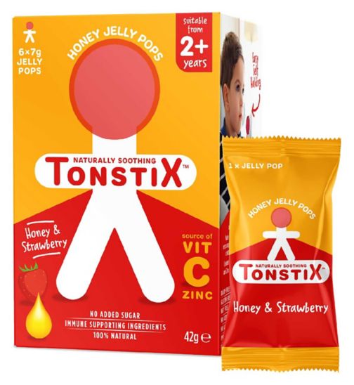 Tonstix Honey Jelly Pop- Honey & Strawberry - 6 Pack