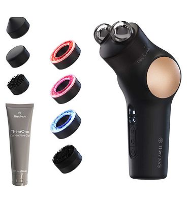 Therabody TheraFace PRO All-in-One Facial Health Device (Black/Gold)