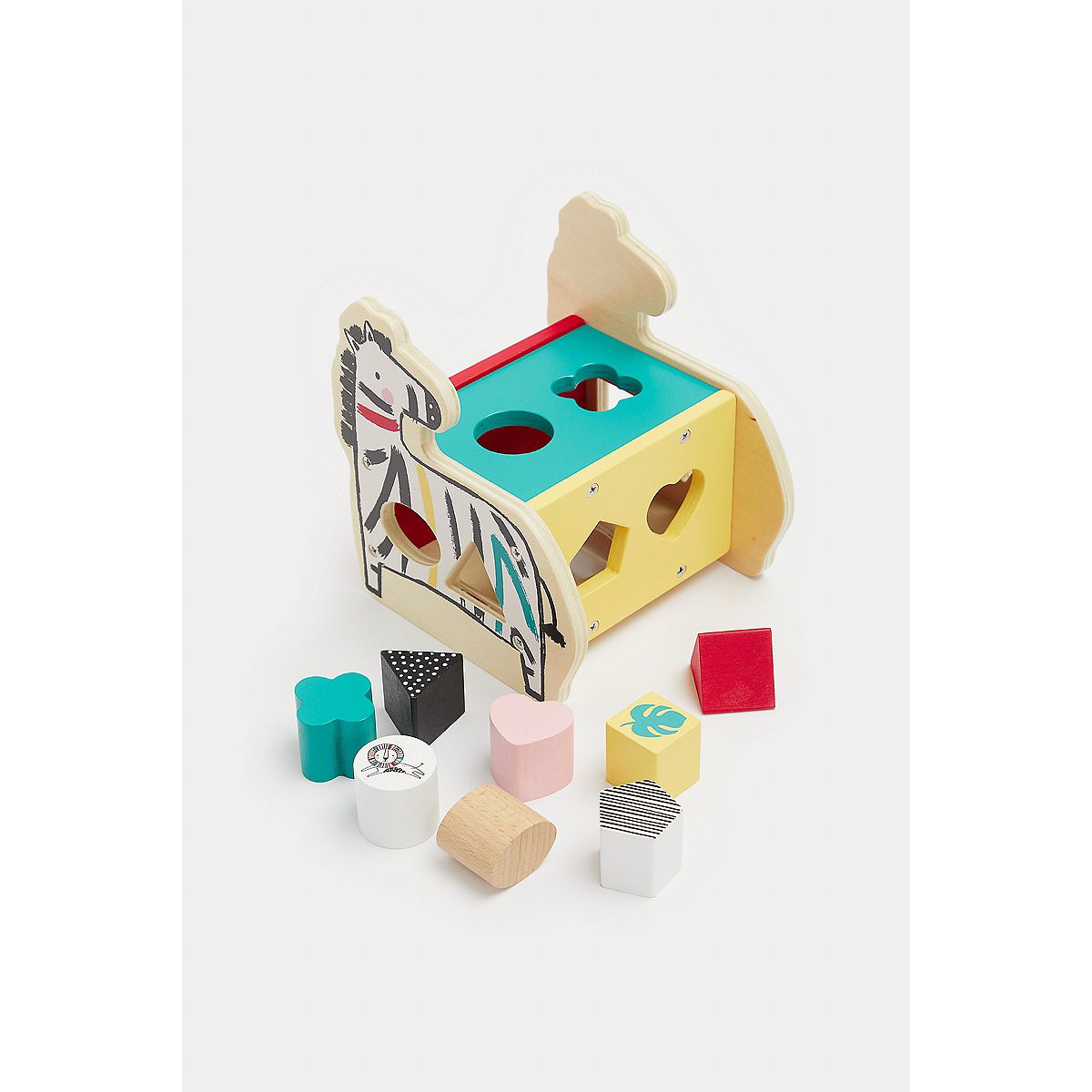Mothercare Wooden Zebra Shape Sorter
