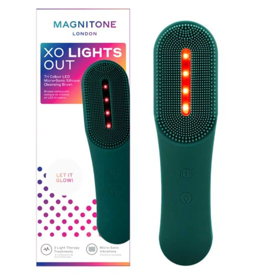 Magnitone XO LightsOut Tri Colour LED Micro-Sonic Silicone Cleansing Brush