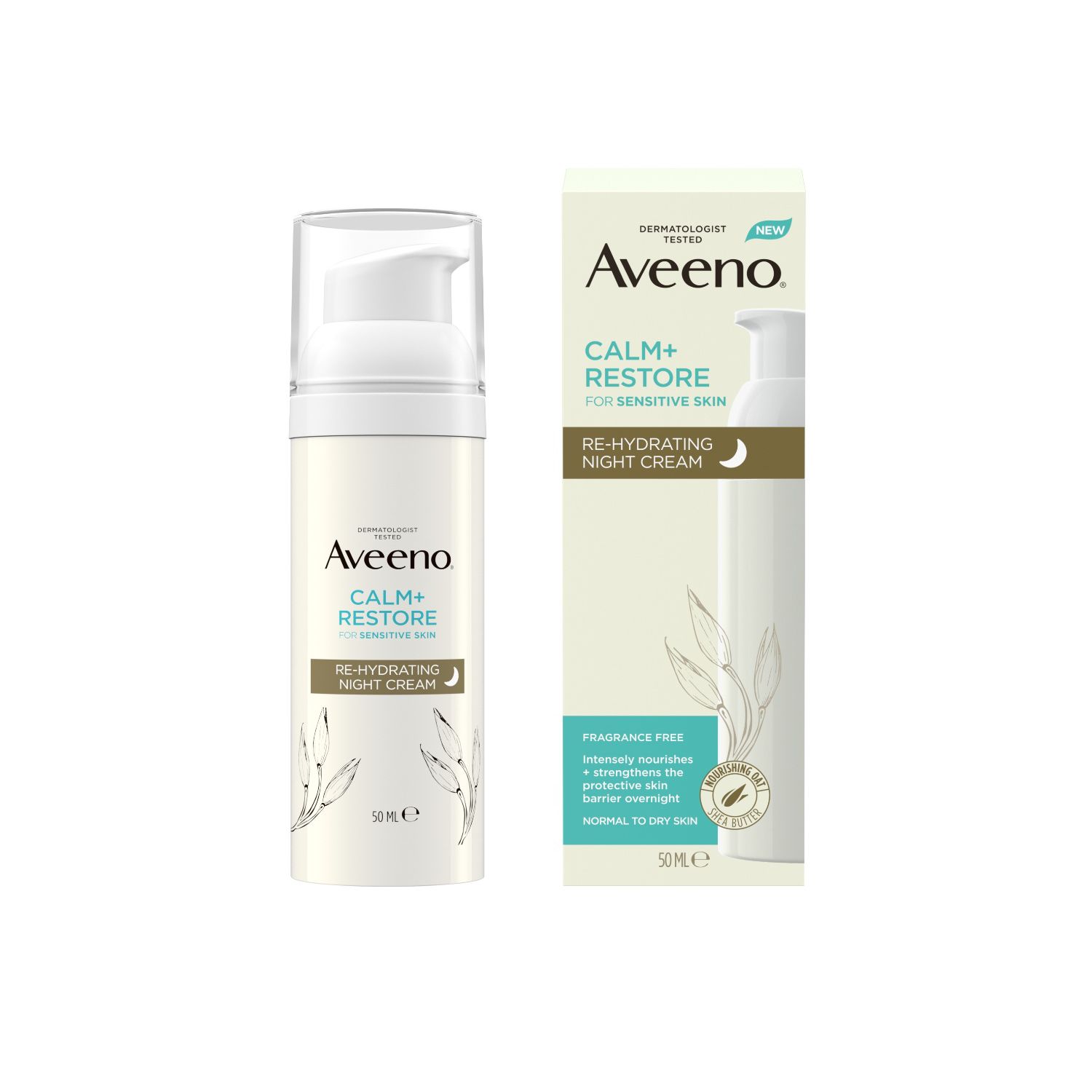 Aveeno Face Calm and Restore Re-Hydrating Night Cream 50ml