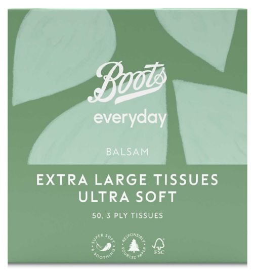 Boots Everyday Extra Large Compact Balsam Tissues 3ply