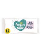 Pampers Sensitive Baby Wipes Plastic Free 1 Pack = 52 Baby Wet Wipes