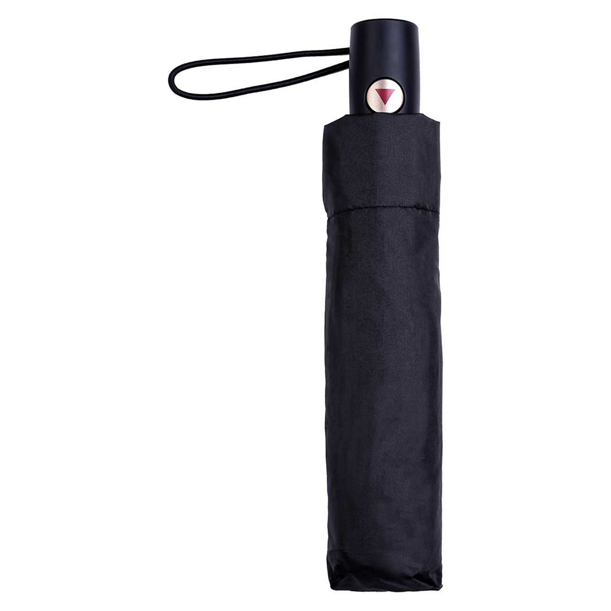 Totes Auto Open Umbrella Plain Black