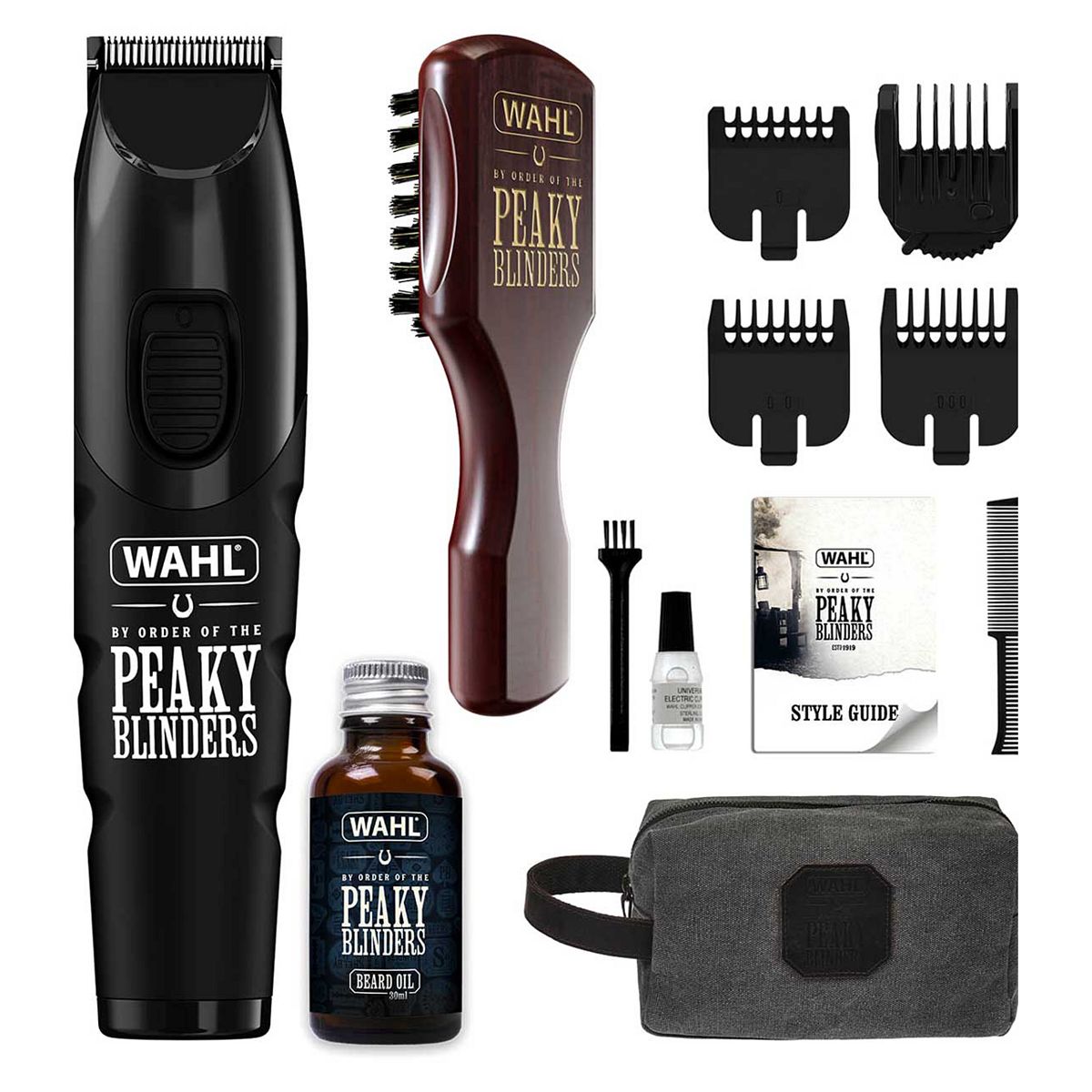 WAHL Peaky Blinders Limited Edition Trimmer Kit Rechargeable Beard & Oil 30ml