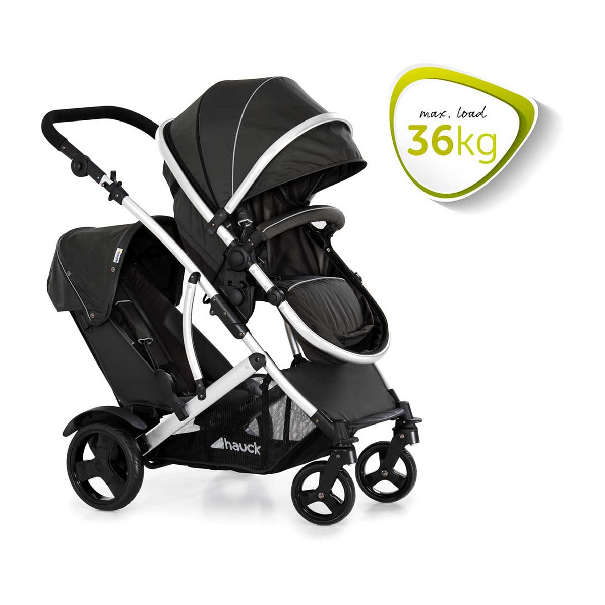Hauck Duett 2 Tandem Pushchair Black
