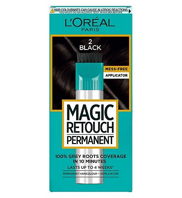 LOreal Paris Magic Retouch Permanent Black Root Concealer, 100%  Roots Coverage With Easy Applicator