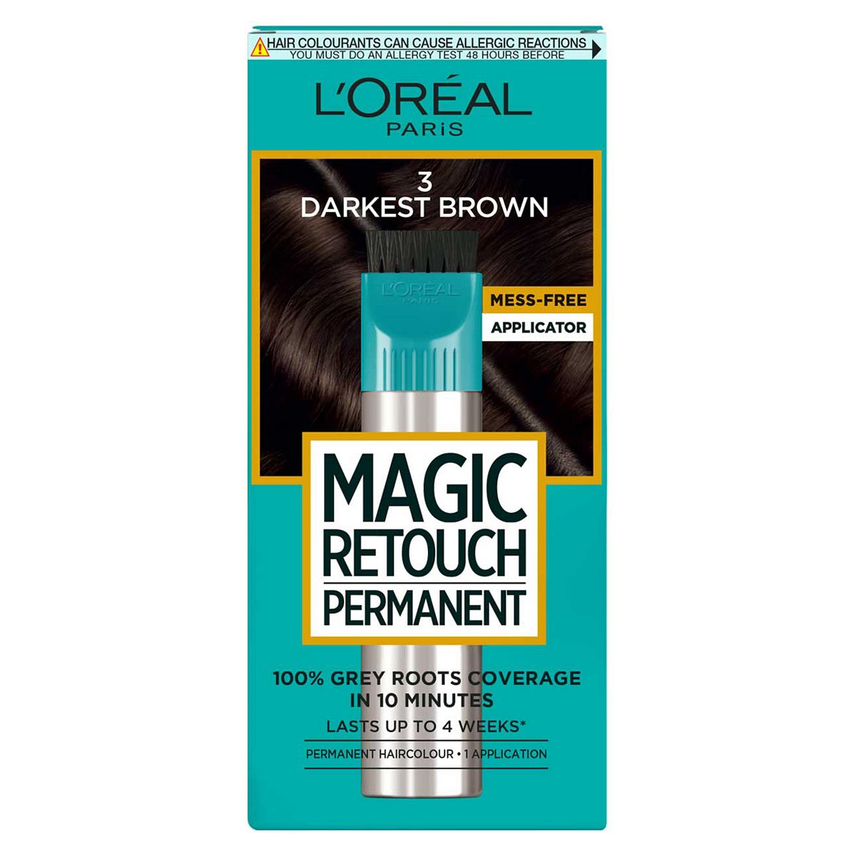 L'Oreal Magic Retouch Instant Root Spray, Grey, Darkest Brown 3: Instantly Camouflages Grey