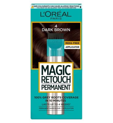 L’Oreal Paris Magic Retouch Permanent Dark Brown Root Concealer, 100% ...