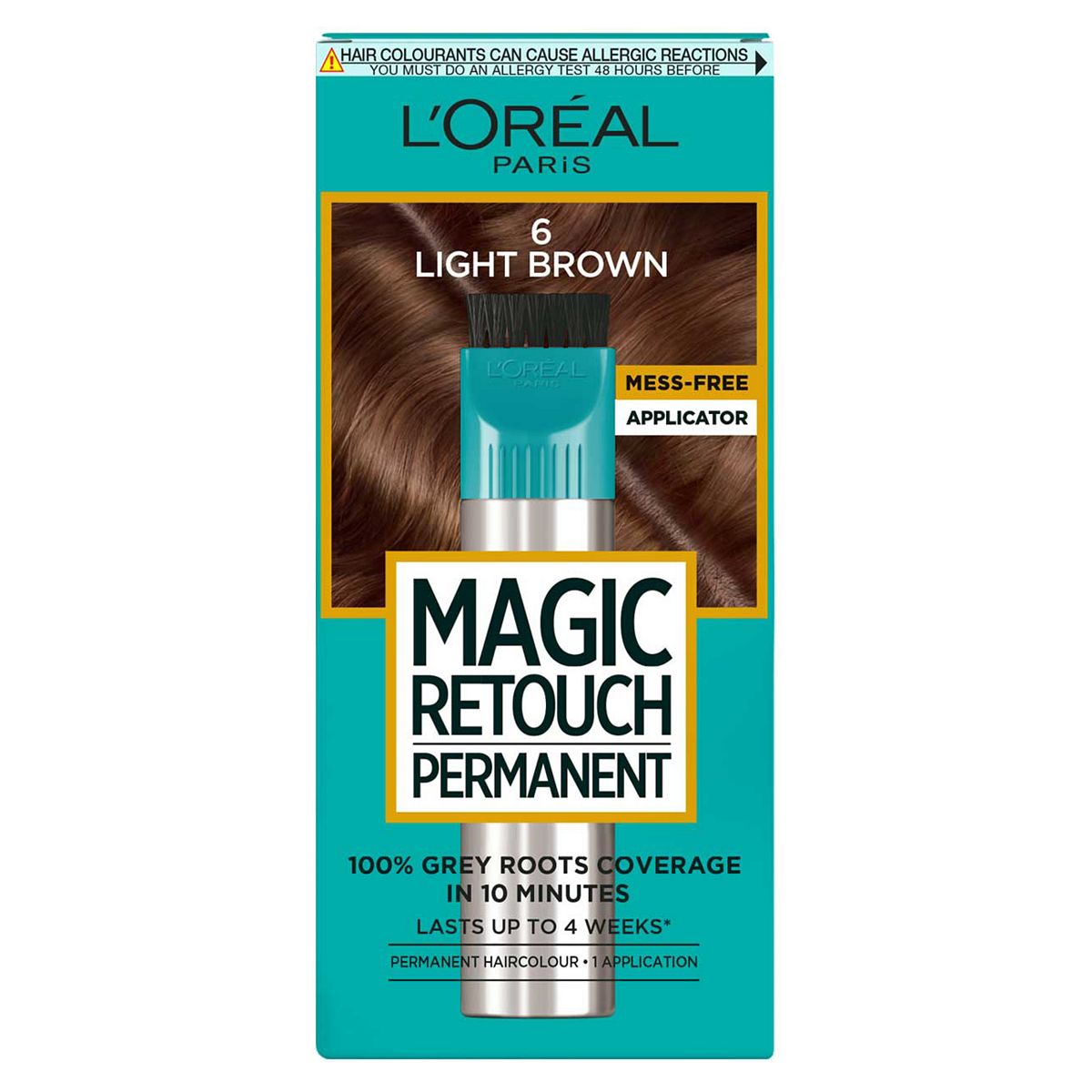 L'Oreal L’Oreal Paris Magic Retouch Permanent Light Brown Root Concealer, 100% Roots Coverage With Easy Applicator, 150ml