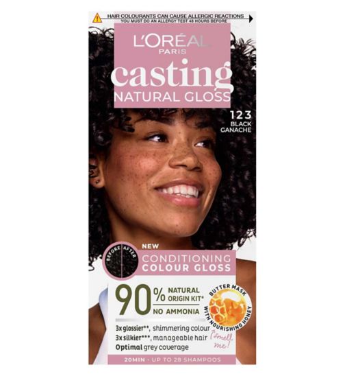 L'Oreal Casting Natural Gloss Semi Permanent Hair dye, Black 1.23