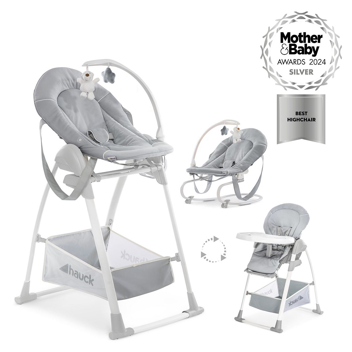 Hauck Sit N Relax 3 In 1 Stretch Grey