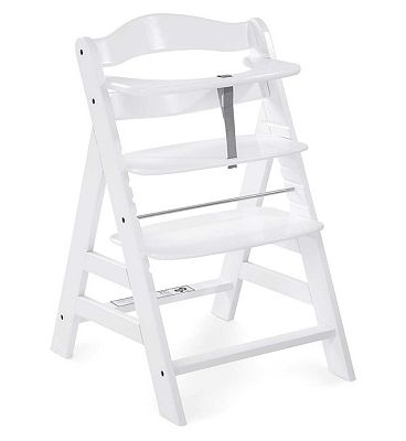 Hauck Alpha+ Wooden Highchair White