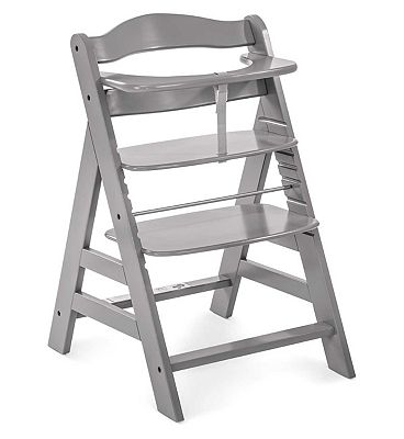 Hauck Alpha+ Wooden Highchair Grey