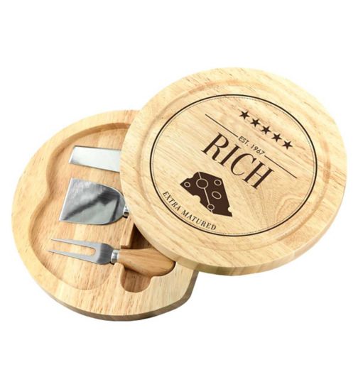 Treat Republic Personalised Extra Mature Cheese Board Set