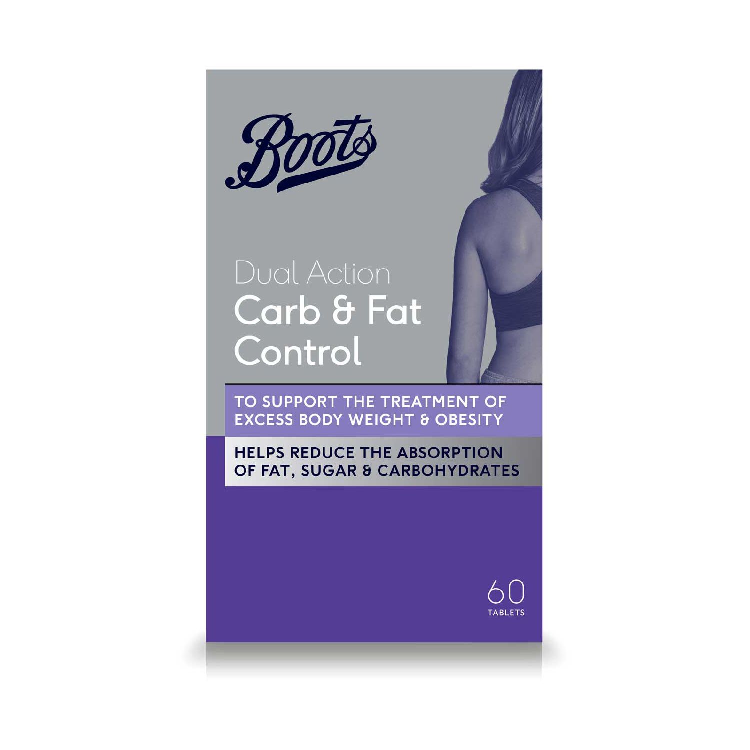 Boots Dual Action Carb & Fat Control Weight Management Supplement 60s