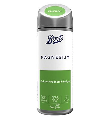 Boots Magnesium 375mg 180 Tablets (3 month supply)