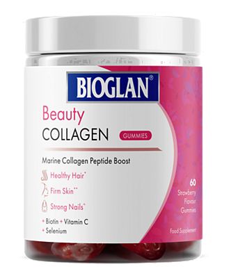 Bioglan Beauty Collagen Strawberry Flavour Gummies 60s