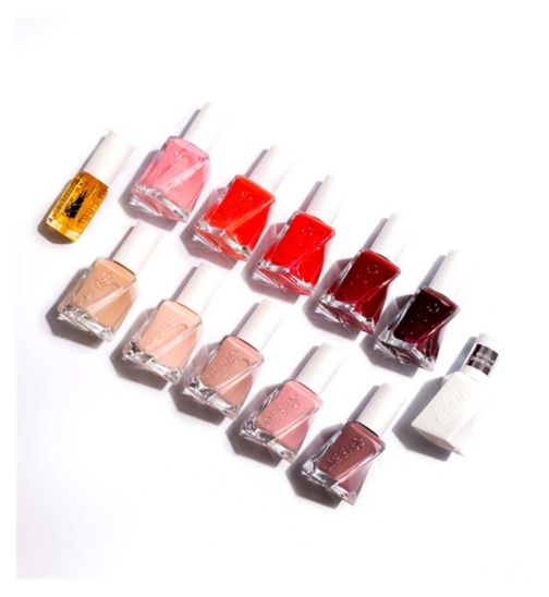 Essie Gel Couture Longlasting High Shine Nail Polish Kit, Includes 10 shades, Topcoat And Cuticle Oil