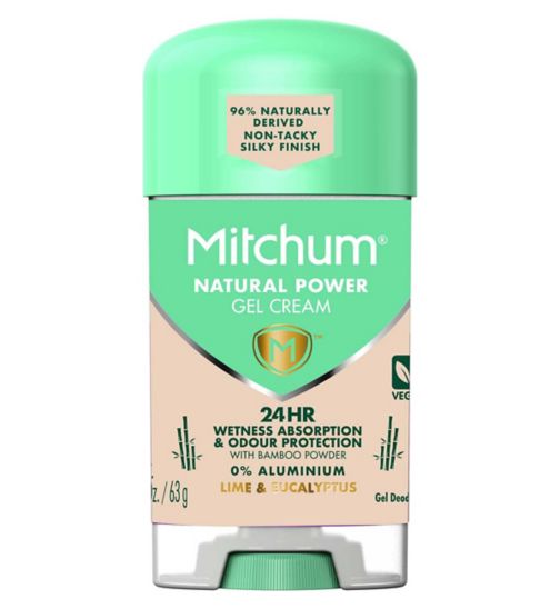 Mitchum Natural Power Gel Cream Lime & Eucalyptus Gel Deodorant 63g