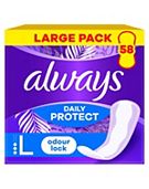 Always Dailies Extra Protect Panty Liners Large x58