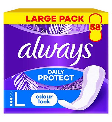 Always Dailies Extra Protect Panty Liners Large x58 - Boots