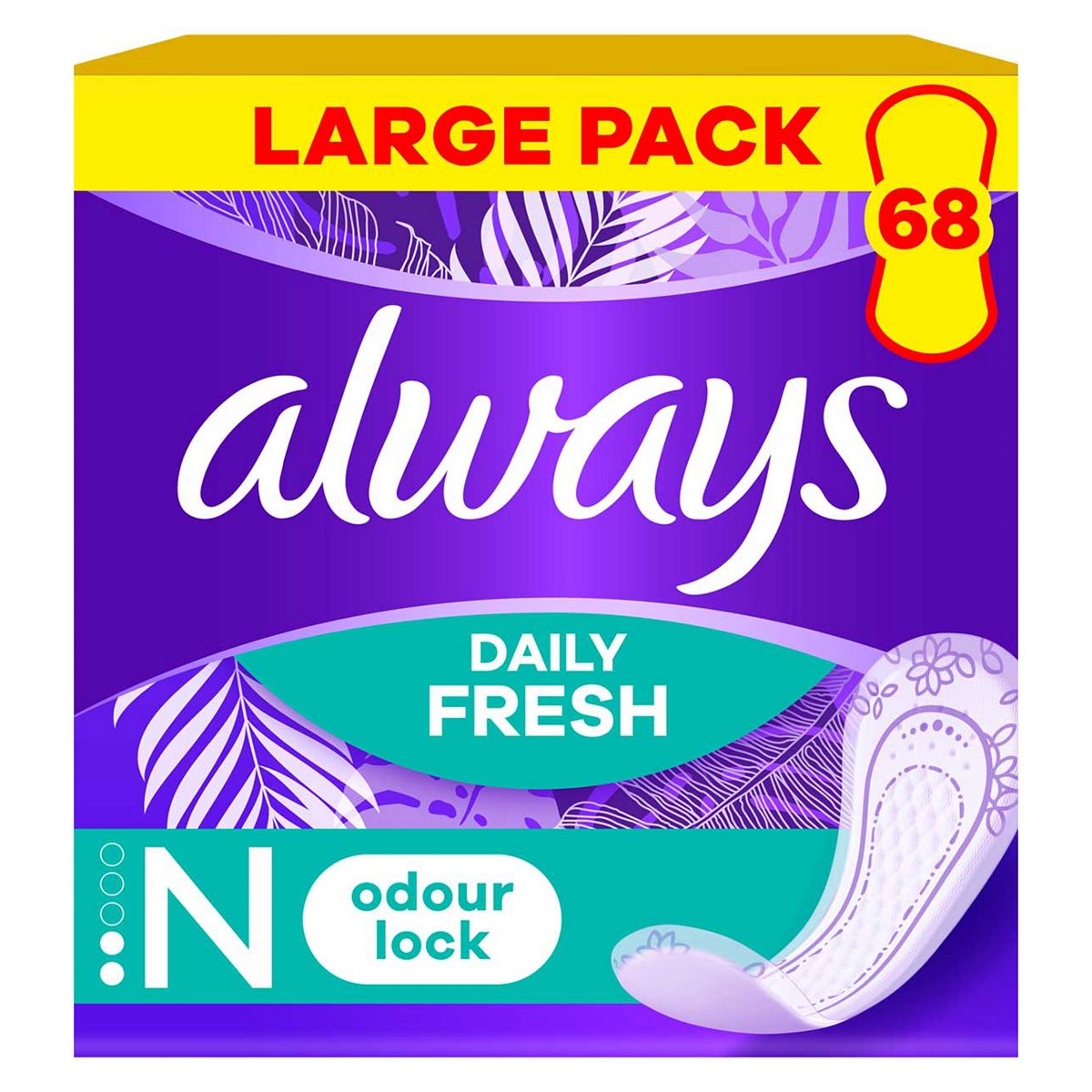 Always Dailies Normal Fresh & Protect Panty Liners X68