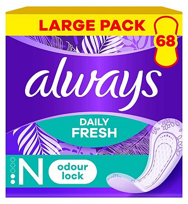 Always Dailies Cotton Protection Panty Liners Normal X 28, Toiletries