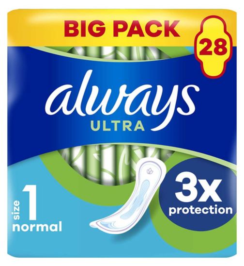 Always Ultra Sanitary Towels Normal (Size 1) x28 Pads