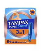 Tampax Pearl Compak Super Plus Tampons With Applicator x16