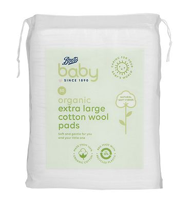 Boots Baby Organic Extra Large Cotton Pads 50’s