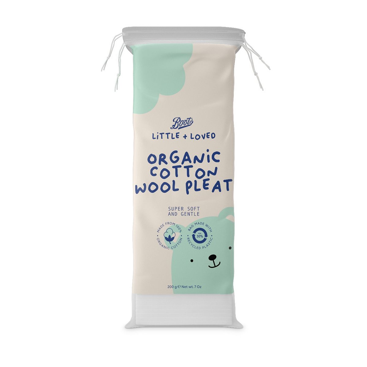   Little + Loved Baby Organic Cotton Wool Pleat 200G