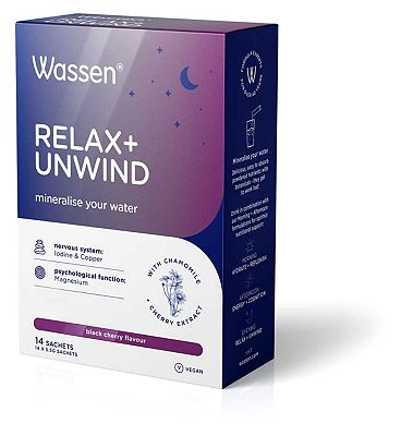 Image of Wassen Relax & Unwind Black Cherry Sachets 5.5g 14s