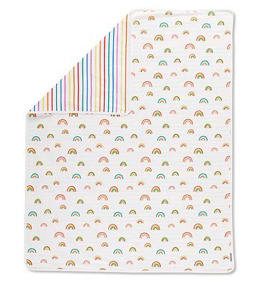 Ickle Bubba Reversible Blanket Rainbow Dreams