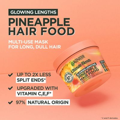 Garnier Ultimate Blends Glowing Lengths Pineapple & Amla Hair Food 3-in-1 Hair Mask Treatment 400ml (5)