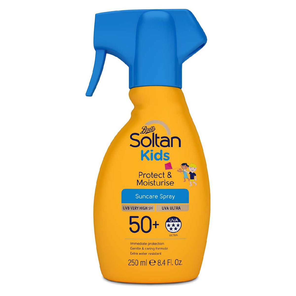Soltan Kids Protect & Moisturise Suncare Trigger Spray Spf50+250 ml, 250ml