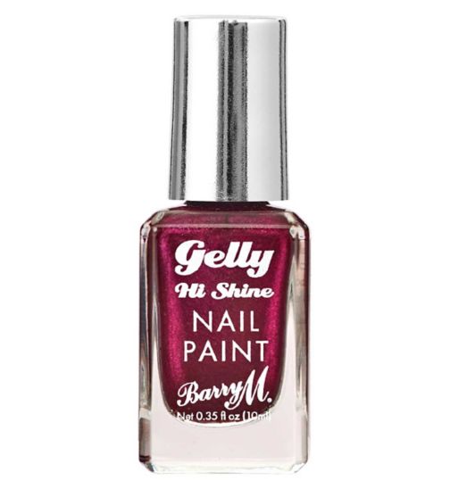 Barry M Gelly Hi Shine Nail Paint Beetroot 10ml