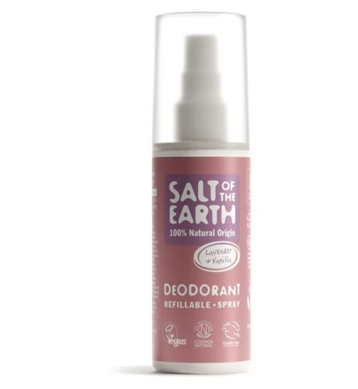 Salt of the Earth Refillable Lavender & Vanilla Natural Deodorant Spray - 100ml