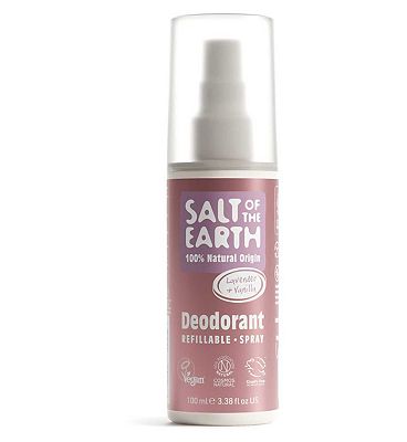 Salt of the Earth Refillable Lavender & Vanilla Natural Deodorant Spray - 100ml