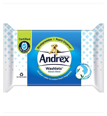 Andrex Classic Clean Washlets Single Pack 36s