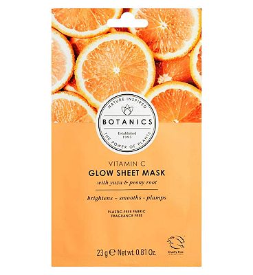 Botanics Vitamin C Glow Sheet Face Mask 23g